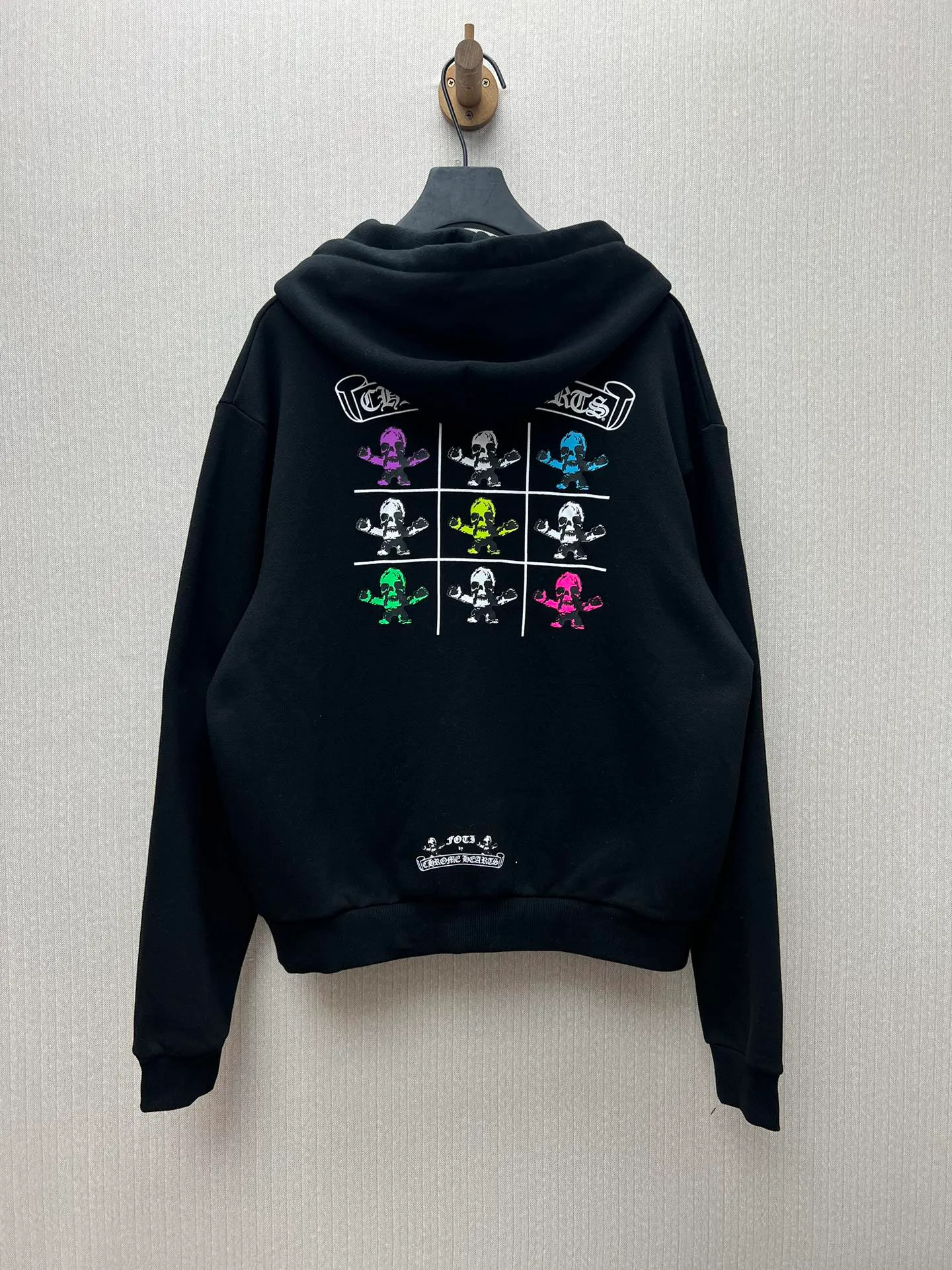 🅿️480 Kroxin 25ss new nine-square grid Foti zipper jacket, colorful printing, velvet lining, same style for men and women, high version code number: S.M.L.XL.